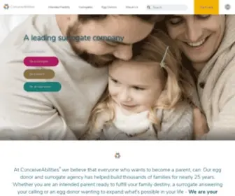 Conceiveabilities.com(Becoming a parent) Screenshot