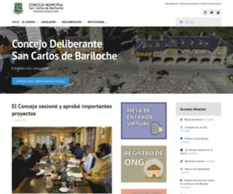 Concejobariloche.gov.ar(Concejo Municipal de San Carlos de Bariloche) Screenshot