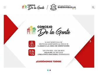 Concejodebarranquilla.gov.co(Concejo de Barranquilla) Screenshot
