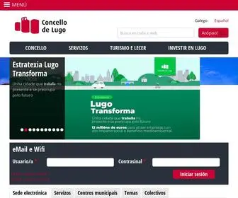 Concellodelugo.gal(Concello de Lugo) Screenshot