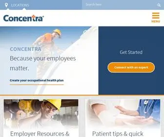 Concentra.com(Urgent care) Screenshot