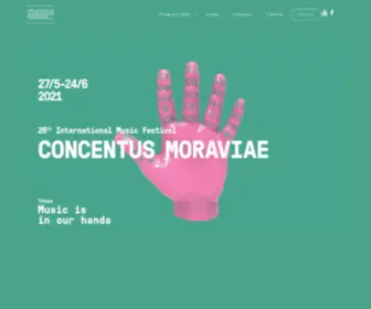 Concentus-Moraviae.cz(Festival Concentus Moraviae) Screenshot