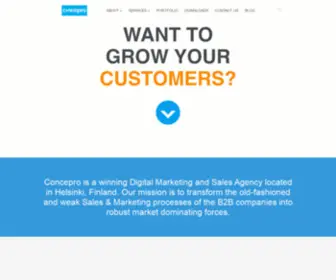 Concepro.com(Concepro Agency) Screenshot