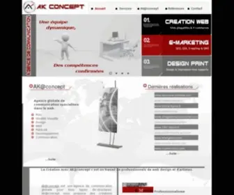 Concept-AK.com(Agence de communication & web Tanger au Maroc) Screenshot