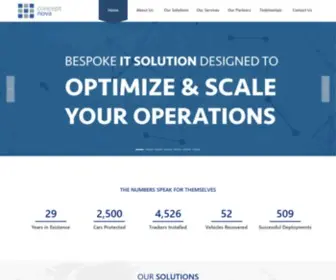 Concept-Nova.com(IT Solutions and Services) Screenshot