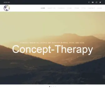 Concept-Therapy.org(A WORLD WHERE ALL PEOPLE ARE HEALTHY IN MIND) Screenshot