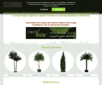 Concept-Vegetal.com(Plantes) Screenshot