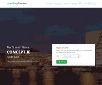 Concept.ie(This premium domain name) Screenshot