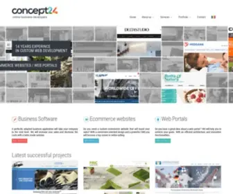 Concept24Online.com(Web Development Company Romania) Screenshot