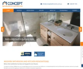 Conceptbathrooms.com.au(Kitchen Builders) Screenshot
