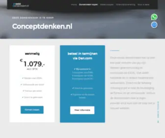 Conceptdenken.nl(Koop nu en start met je plan) Screenshot