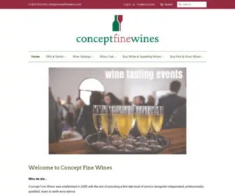 Conceptfinewines.com(Concept Fine Wines Harrogate) Screenshot