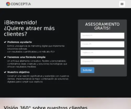 Conceptiagroup.com(Conceptia Internet Marketing) Screenshot