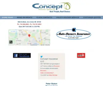 Conceptinsurance.com(Concept Insurance Agency) Screenshot