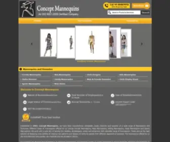 Conceptmannequins.in(Concept Mannequins) Screenshot