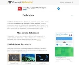 Conceptodefinicion.de(ConceptoDefinición) Screenshot
