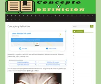 Conceptodefinicion.net(Concepto y definición) Screenshot
