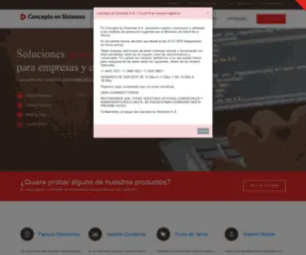 Conceptoensistemas.com.ar(Concepto en Sistemas) Screenshot