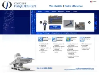 Conceptparadesign.com(Ingénierie) Screenshot