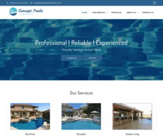 Conceptpoolsoftexas.com(Concept Pools Of Texas) Screenshot