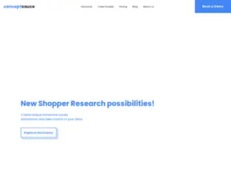 Conceptsauce.io(Market Research Solutions) Screenshot