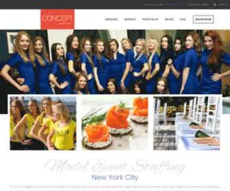 Conceptwaiters.com(New York City based event staffing agency) Screenshot