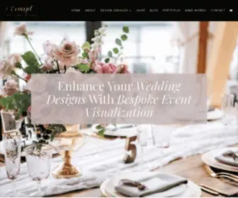 Conceptweddingdesigns.com(Custom wedding visualization to elevate your wedding designs) Screenshot