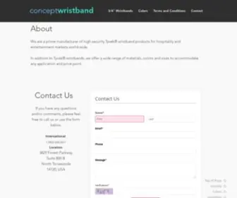 Conceptwristband.com(Concept Wristband) Screenshot