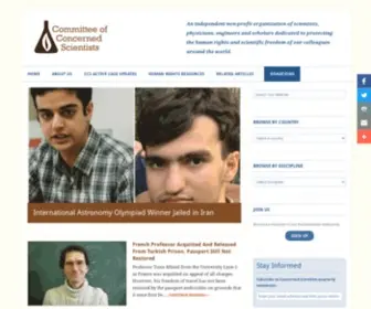 Concernedscientists.org(Committee of Concerned Scientists) Screenshot