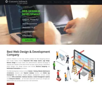 Concerninfotech.com(Professional Web Development Company in Chennai) Screenshot