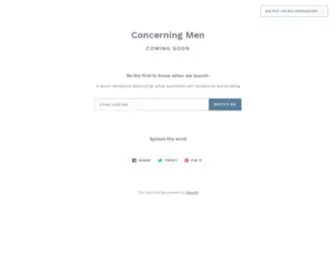 Concerningmen.com(Concerning Men) Screenshot