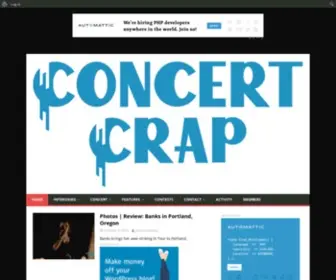 Concertcrap.com(Concert crap) Screenshot