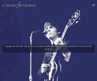 Concertforgeorge.com(Celebrating the life and music of George Harrison) Screenshot