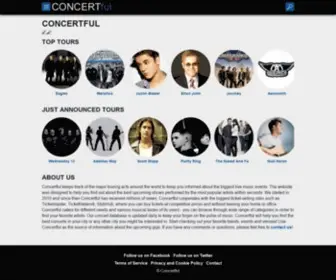 Concertful.com(Concertful) Screenshot