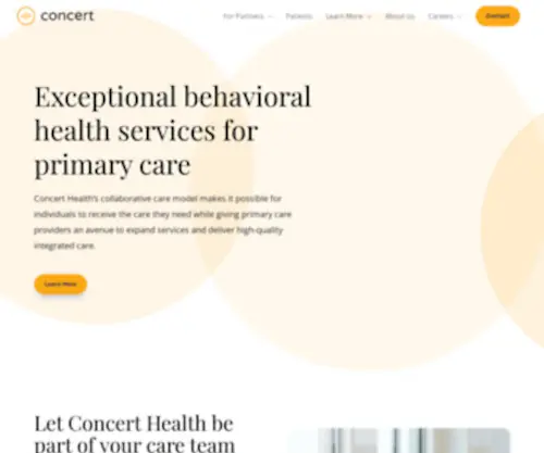 Concerthealth.io(Concert Health) Screenshot