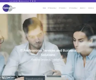 Concertict.com(IT Professional Services and Business Solutions) Screenshot