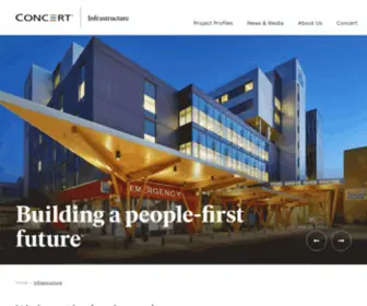 Concertinfrastructure.com(Building a people) Screenshot