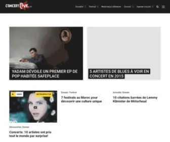 Concertlive.fr(Actualit) Screenshot