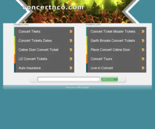 Concertnco.com(Concert) Screenshot