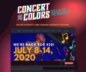 Concertofcolors.com(Concert of Colors) Screenshot