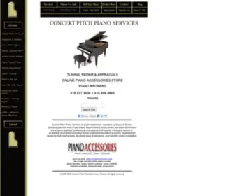 Concertpitchpiano.com(Toronto Piano Tuners) Screenshot