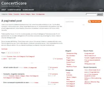 Concertscore.com(Concertscore) Screenshot