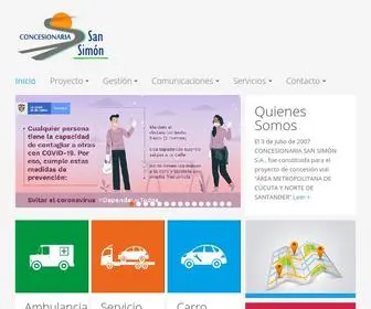 Concesionariasansimon.com.co(San Simón Concesionaria) Screenshot