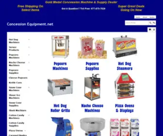 Concessionequipment.net(Concession Equipment & Concession Stand Supplies) Screenshot