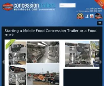 Concessiontrailerswarehouse.com(Food Trailers) Screenshot