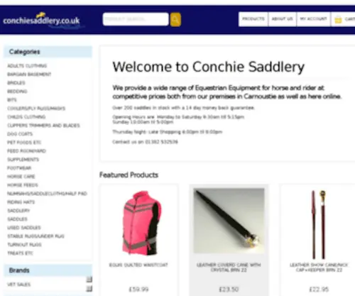 Conchiesaddlery.co.uk(David Conchie Saddlery) Screenshot