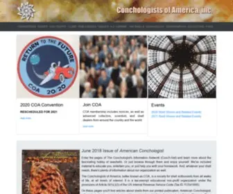 Conchologistsofamerica.org(Coa) Screenshot