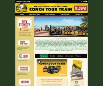 Conchtourtrain.com(Key West Tours) Screenshot