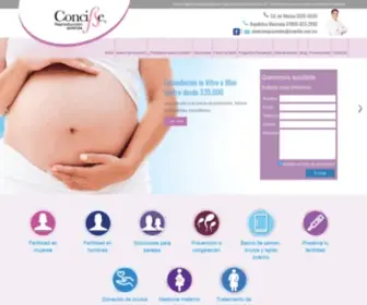 Concibe.com.mx(Clínica de fertilidad DF y reproducción asistida CDMX) Screenshot