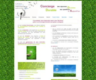 Concierge-Durable.com(Solutions Conciergeries) Screenshot